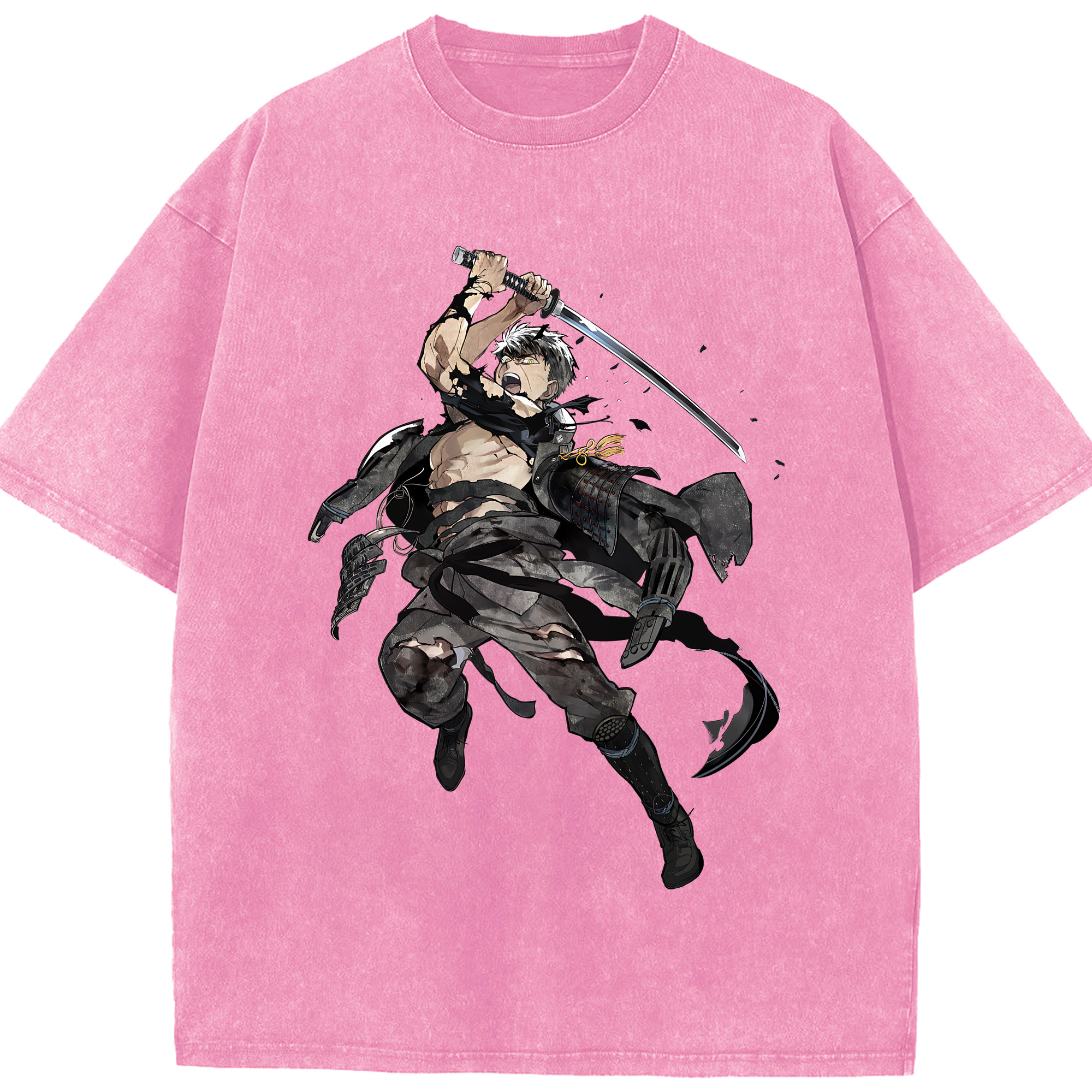 （画像用） 刀剣乱舞 Touken Ranbu 綿100% ヴィンテージ風 半袖Tシャツ（フロントプリント）